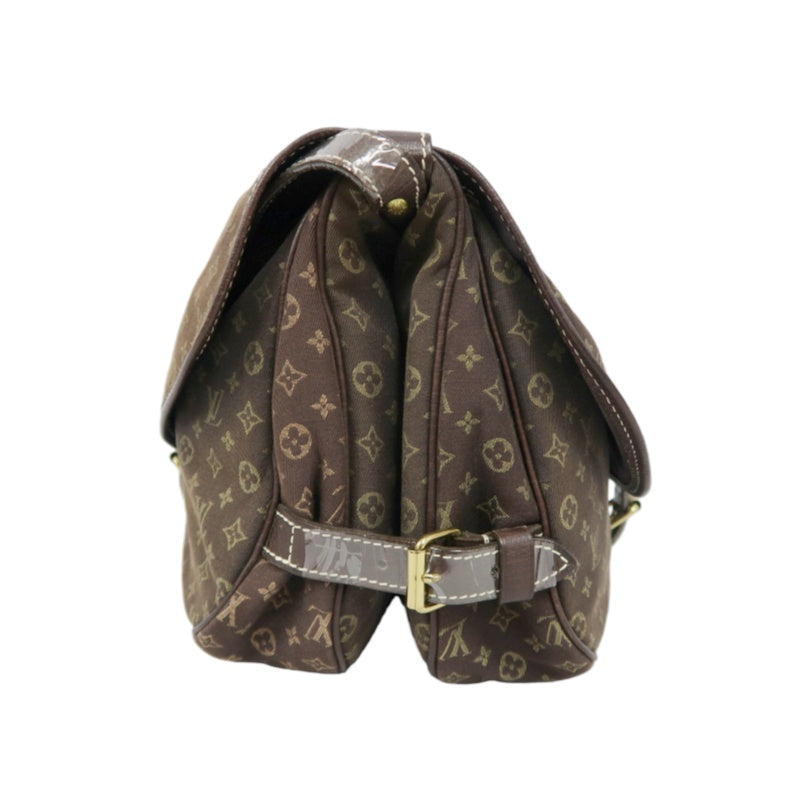 LOUIS VUITTON (LV) Monogram Denim Soufflot Brown Crossbody Bag with Dust Bag