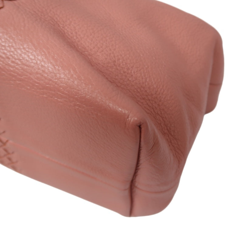 BOTTEGA VENETA Intrecciato Leather Handbag in Dusty Pink