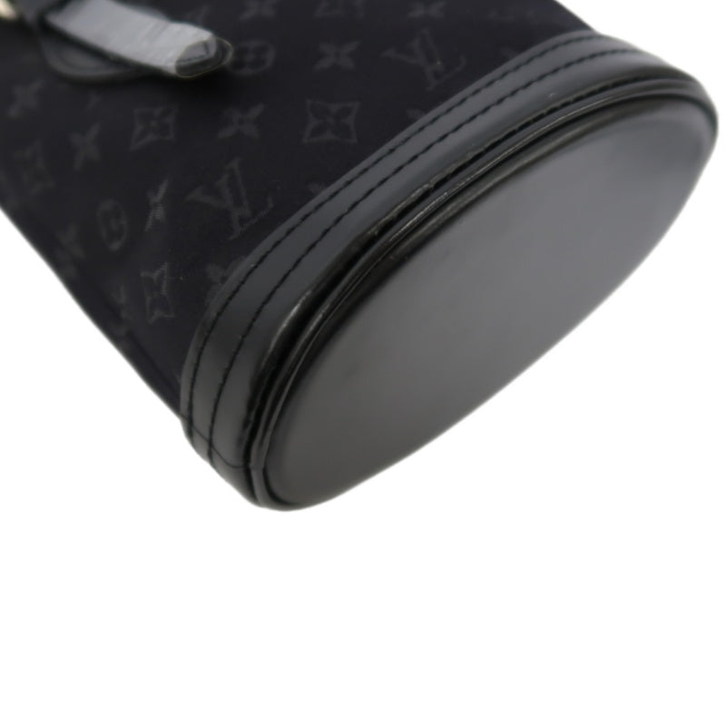 Louis Vuitton Black Pouch & Little Bucket,  Canvas Denim, with Dust Bag (Monogram Pattern)