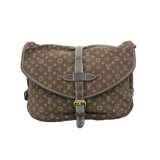 LOUIS VUITTON (LV) Monogram Denim Soufflot Brown Crossbody Bag with Dust Bag