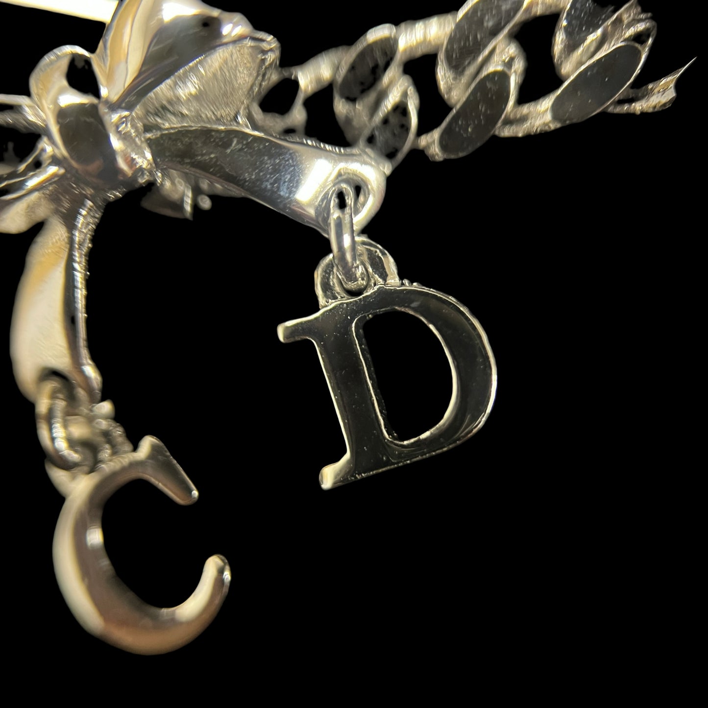 DIOR Silver-Finish Metal Necklace