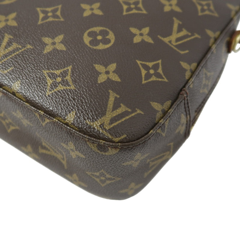LOUIS VUITTON Monogram Spontini Handbag, Brown, Crossbody Bag (PVC Material)