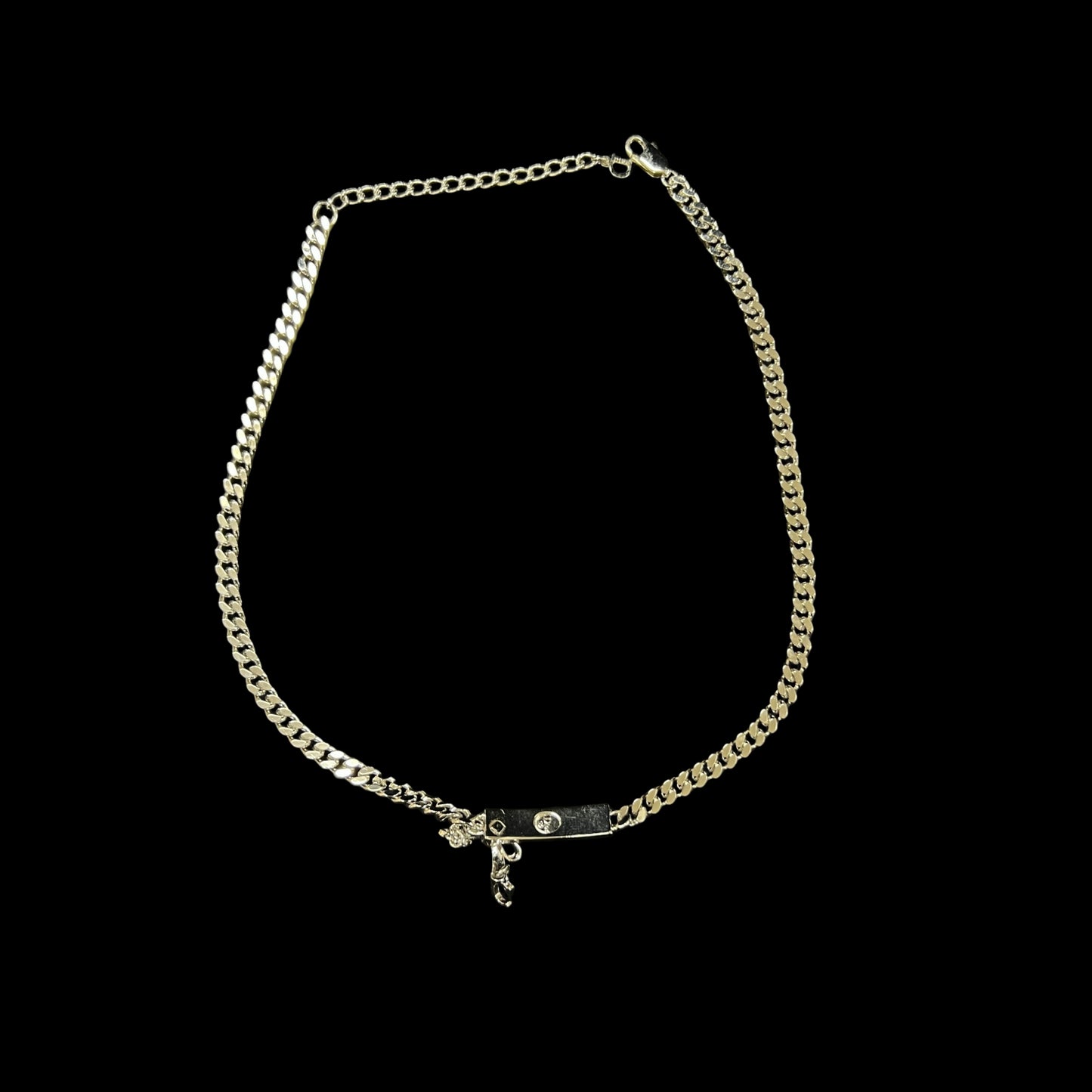DIOR Silver-Finish Metal Necklace