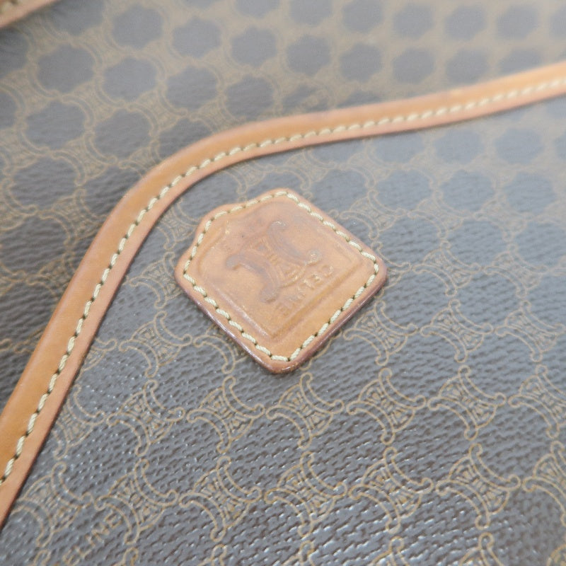 CELINE Macadam Shoulder Bag, Brown, CELINE Monogram PVC Messenger Crossbody Bag