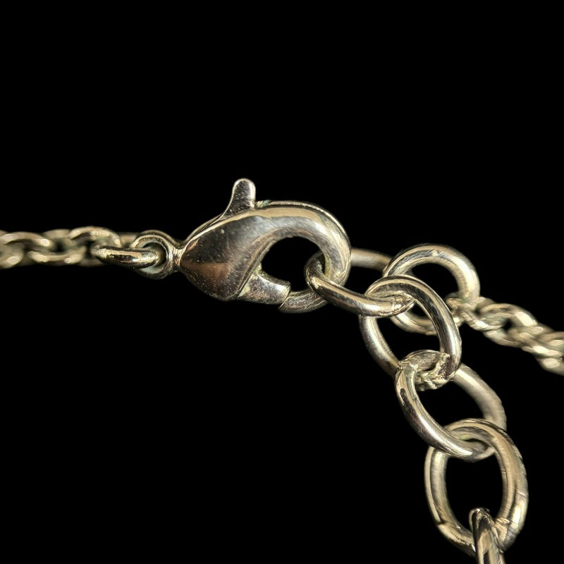 LOUIS VUITTON Necklace Essential V Accessory M63197 LE0281 Silver Metal V Motif Simple