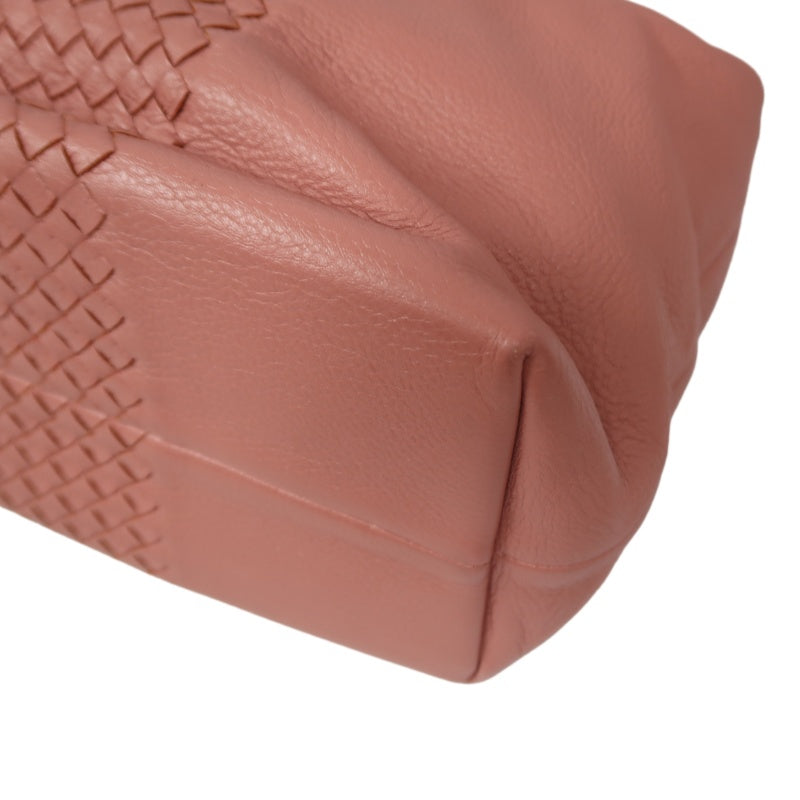 BOTTEGA VENETA Intrecciato Leather Handbag in Dusty Pink