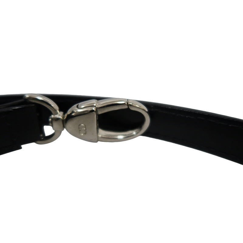 Dior Lady Dior Cannage Handbag, Canvas, Black, Silver Hardware