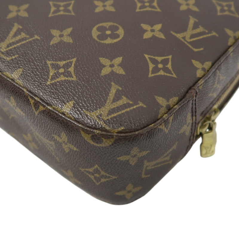 LOUIS VUITTON Monogram Spontini Handbag, Brown, Crossbody Bag (PVC Material)