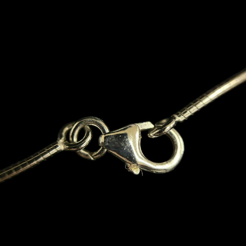 HERMES Pop Ash H Necklace Accessory 925 Silver Black Enamel H Pendant Snake Chain Total Weight Approx 6.66g Box　