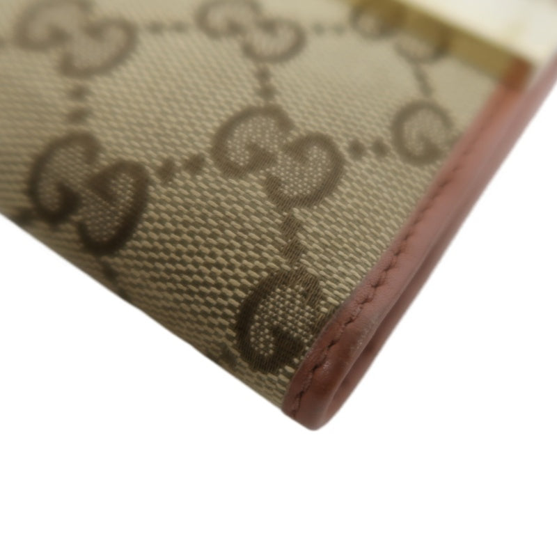 Gucci Monogram Canvas Long Wallet, Brown