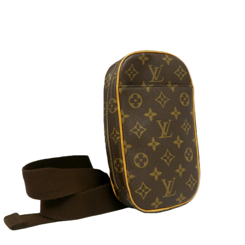 LOUIS VUITTON Monogram Brown Pochette Gange Crossbody Chest Bag