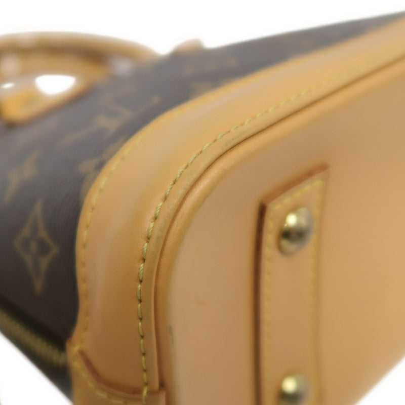 LOUIS VUITTON Nano Alma Monogram Handbag Brown PVC With Shoulder Strap