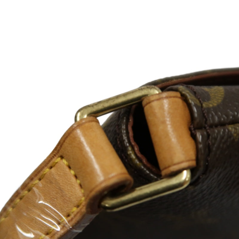 LOUIS VUITTON Monogram Musette Tango Short Brown Crossbody Bag