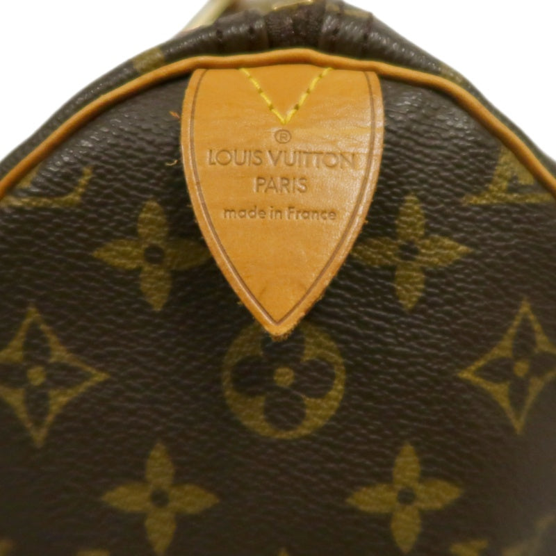 LOUIS VUITTON Speedy 35 Monogram Handbag, Brown, LV Monogram PVC Speedy 35 Handbag