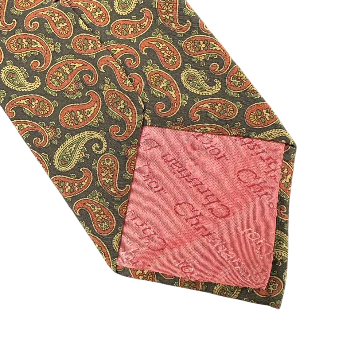 DIOR tie, brown, with tag