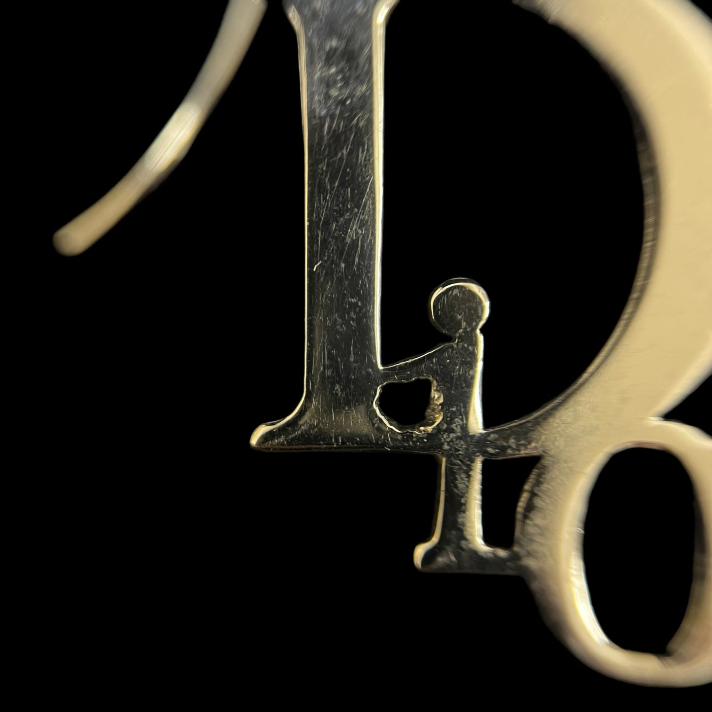 DIOR Silver-Finish Metal Earrings