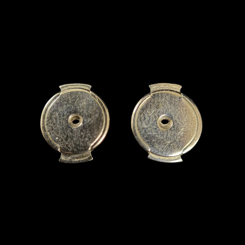 HERMES Cage d'Ash H Cube Earrings Accessory Silver White Enamel H Motif Cube Stud Pair