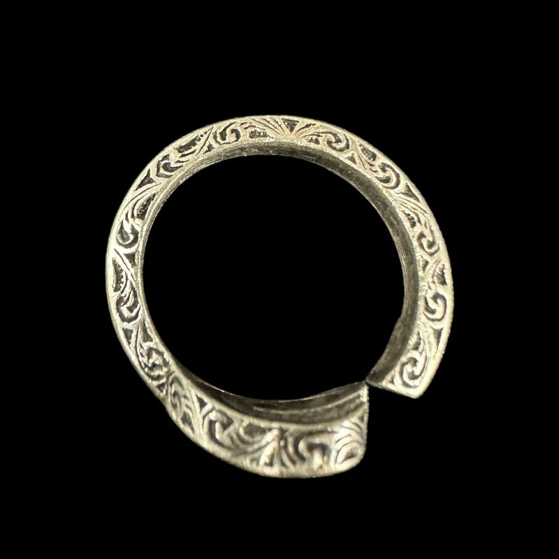 &nbsp;GUCCI&nbsp; Double G Arabesque Ring Size #17, 925 Silver, Total Weight Approx 5.7g