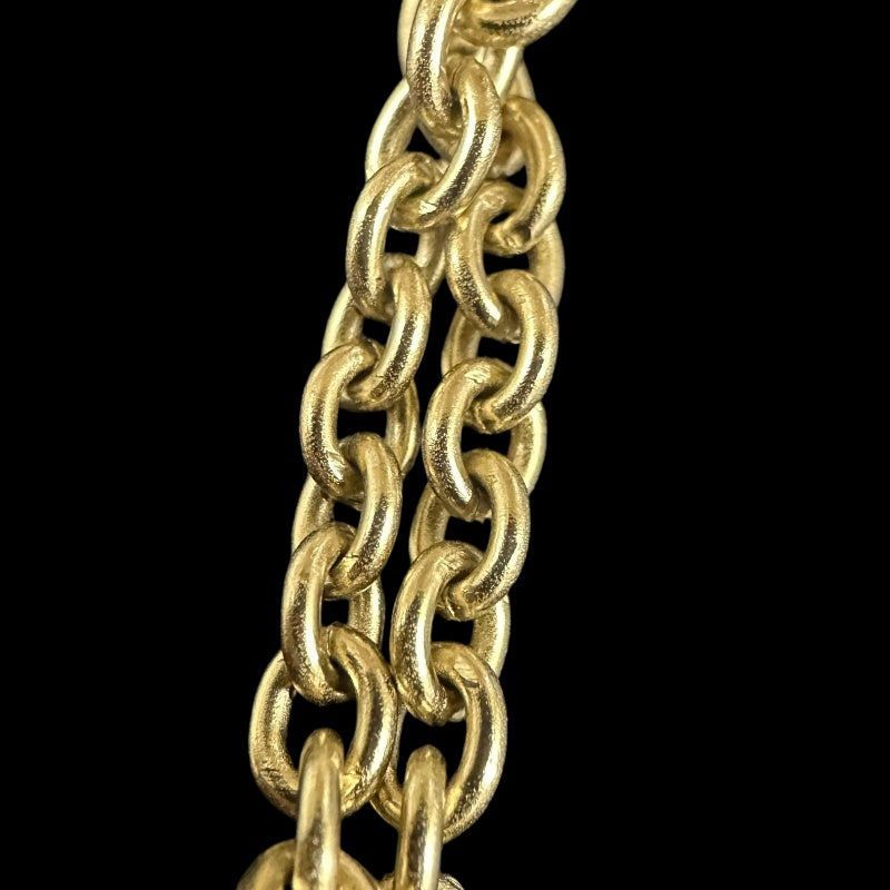 CHANEL  Coco Mark Earrings, Champagne Gold Hardware, With Dust Bag