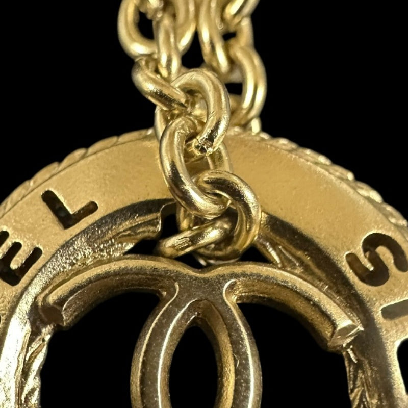 CHANEL  Coco Mark Earrings, Champagne Gold Hardware, With Dust Bag