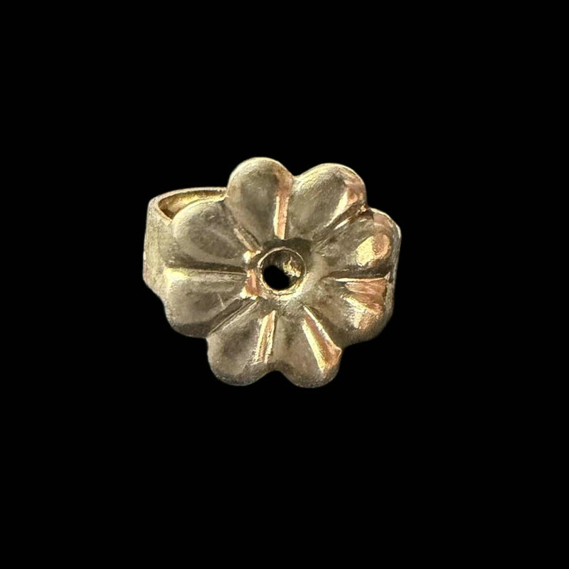 TIFFANY Heart Flower Stud Earrings Sterling Silver 925