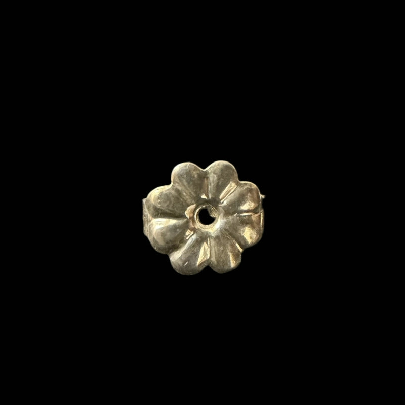 TIFFANY Heart Flower Stud Earrings Sterling Silver 925