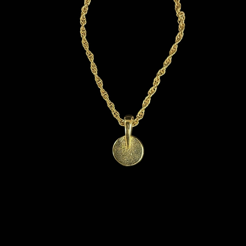 NINA RICCI Gold Alloy Round Pendant Necklace