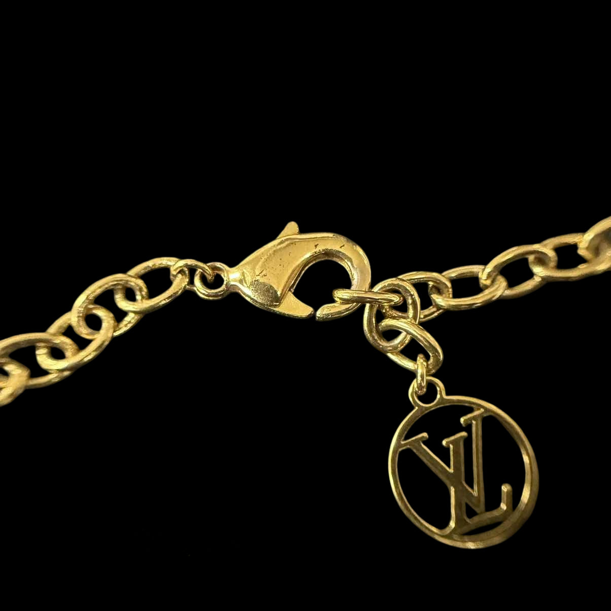 LOUISVUITTON LOUISVUITTON Blooming Necklace, Gold Hardware