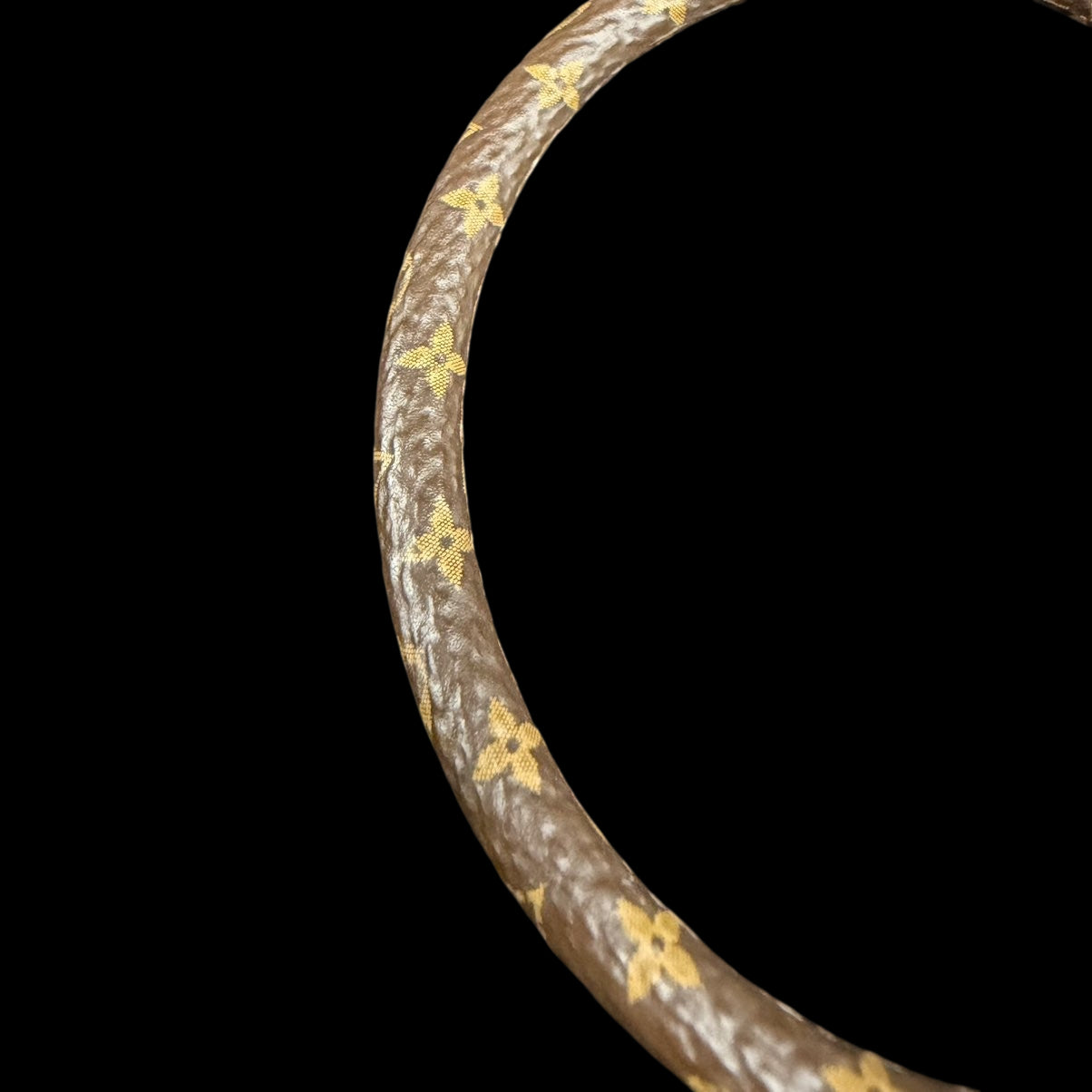 LOUIS VUITTON Bracelet, Monogram, Brown with Gold Hardware