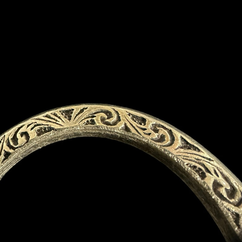 &nbsp;GUCCI&nbsp; Double G Arabesque Ring Size #17, 925 Silver, Total Weight Approx 5.7g