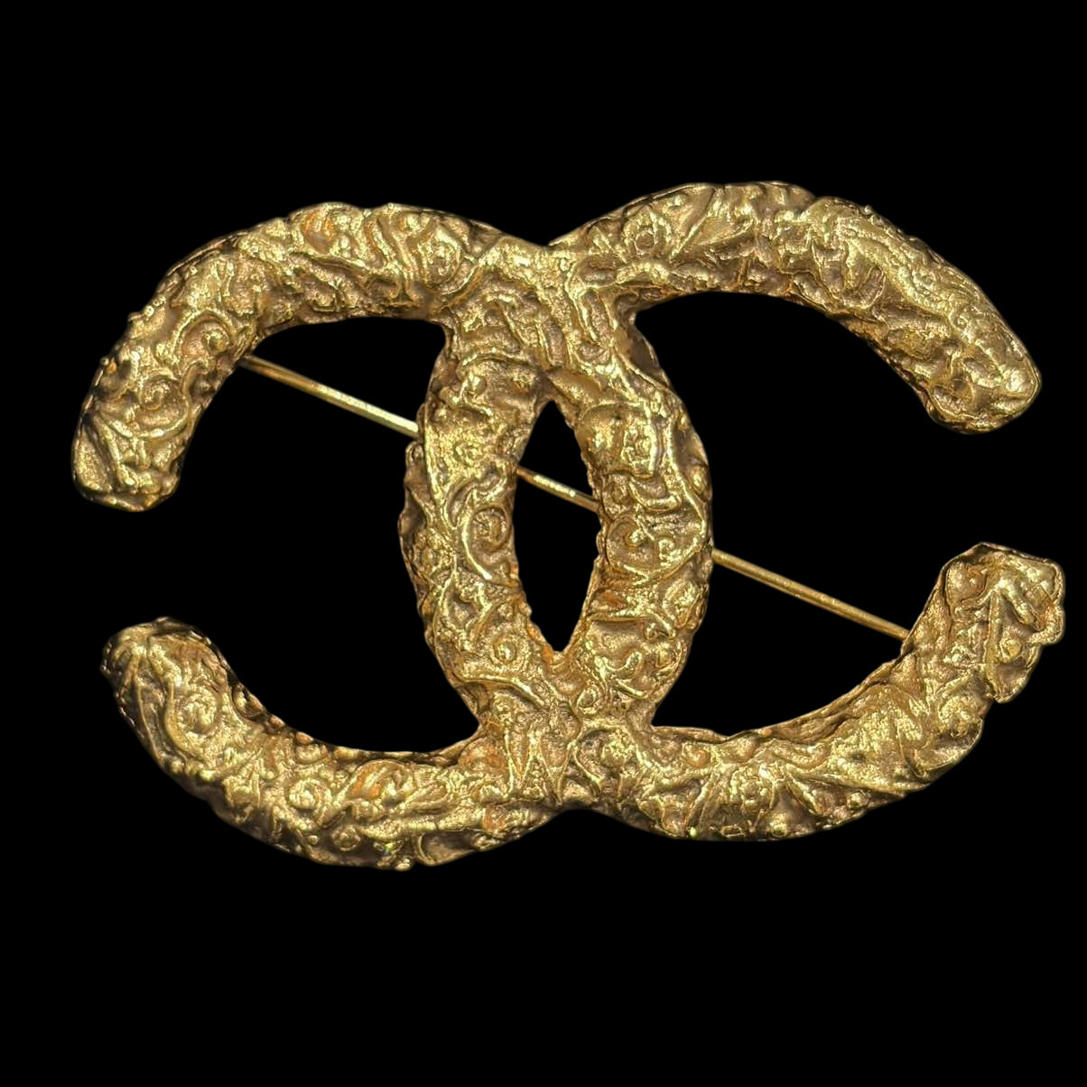 CHANEL CHANEL Brooch, Gold Hardware, CHANEL Gold Alloy Brooch