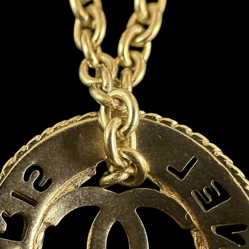 CHANEL  Coco Mark Earrings, Champagne Gold Hardware, With Dust Bag