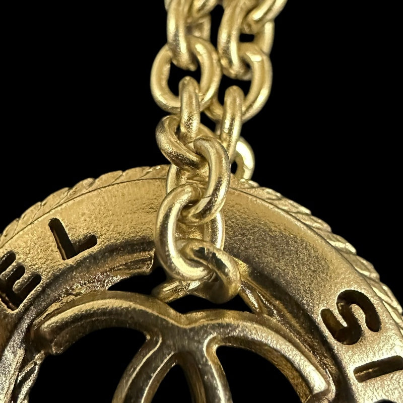 CHANEL  Coco Mark Earrings, Champagne Gold Hardware, With Dust Bag