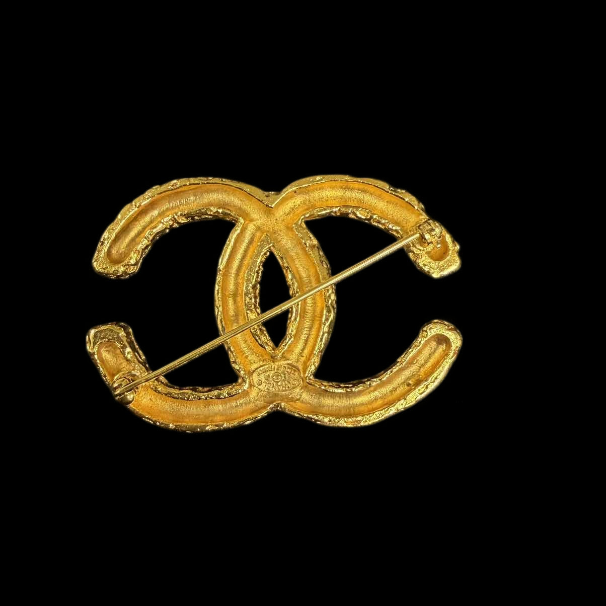 CHANEL CHANEL Brooch, Gold Hardware, CHANEL Gold Alloy Brooch