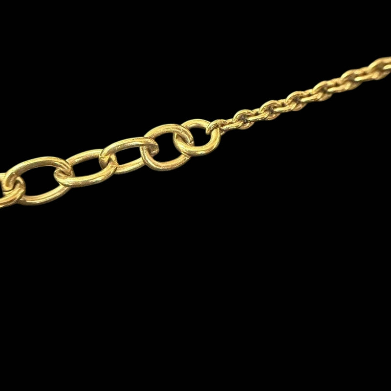 LOUIS VUITTON Essential V Necklace Gold Tone Metal