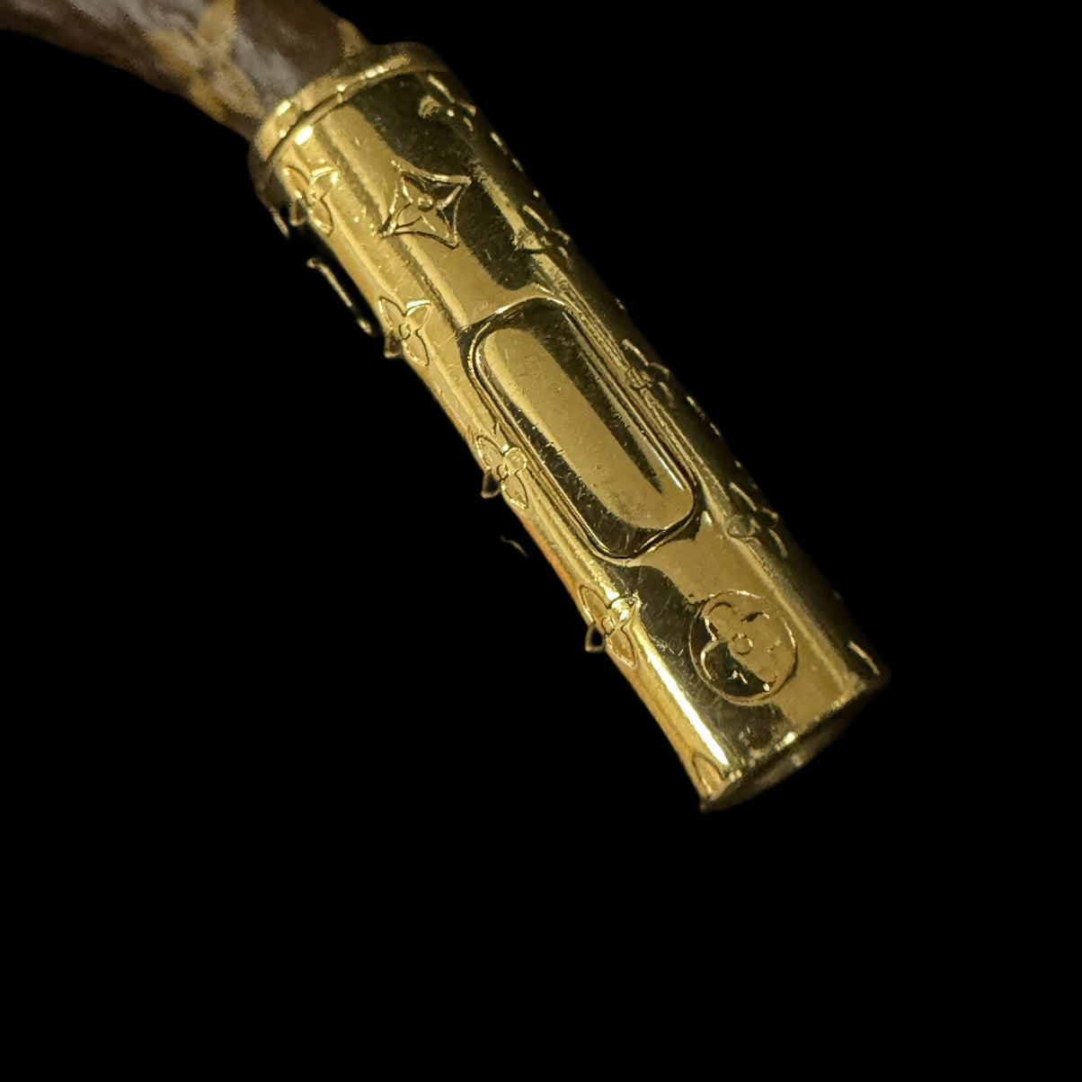 LOUIS VUITTON Bracelet, Monogram, Brown with Gold Hardware