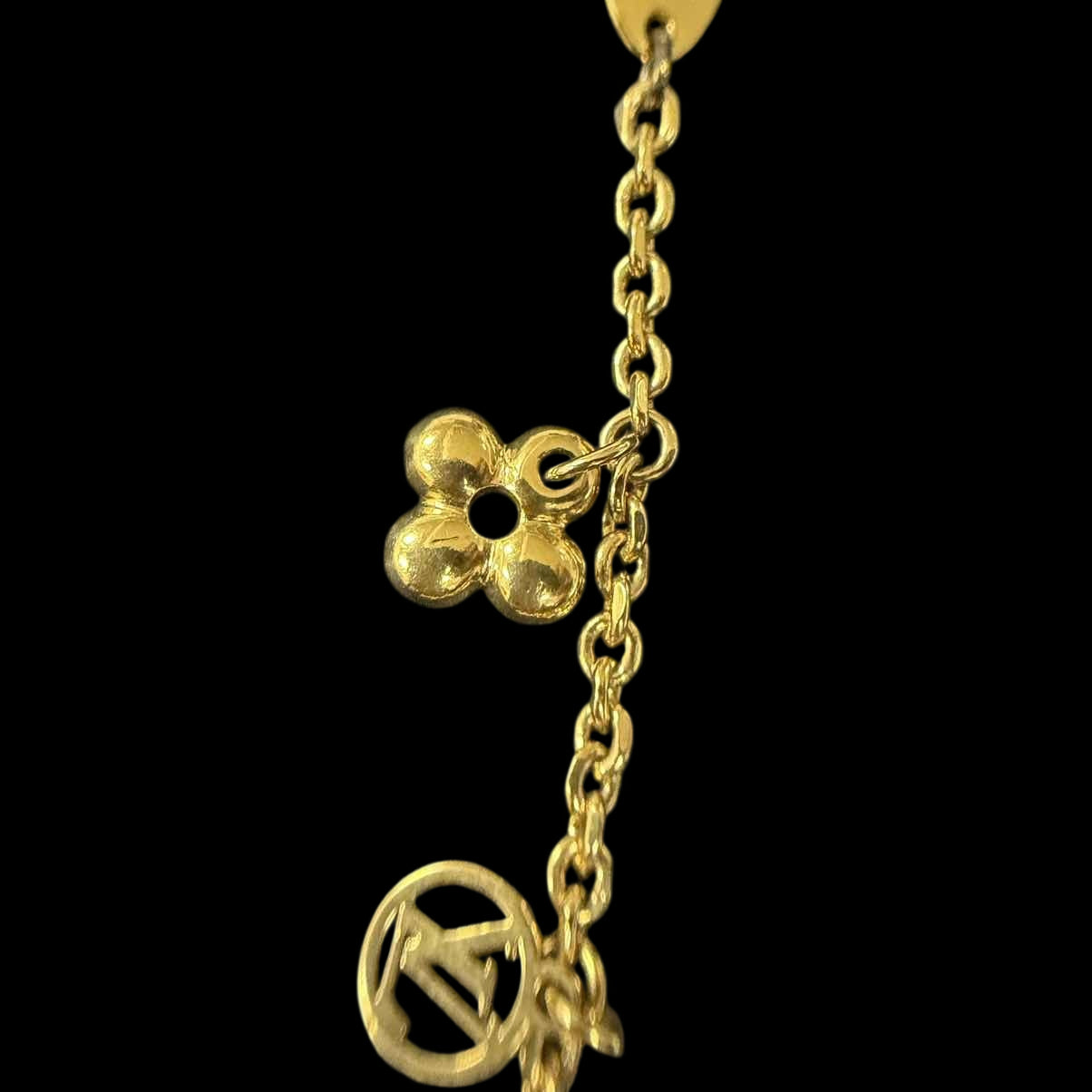 LOUISVUITTON LOUISVUITTON Blooming Necklace, Gold Hardware