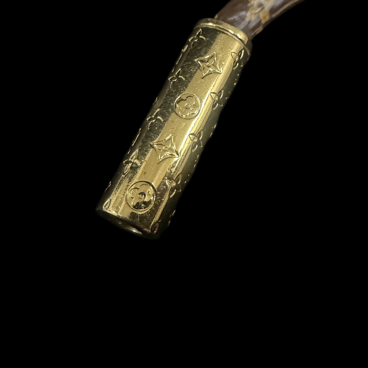 LOUIS VUITTON Bracelet, Monogram, Brown with Gold Hardware