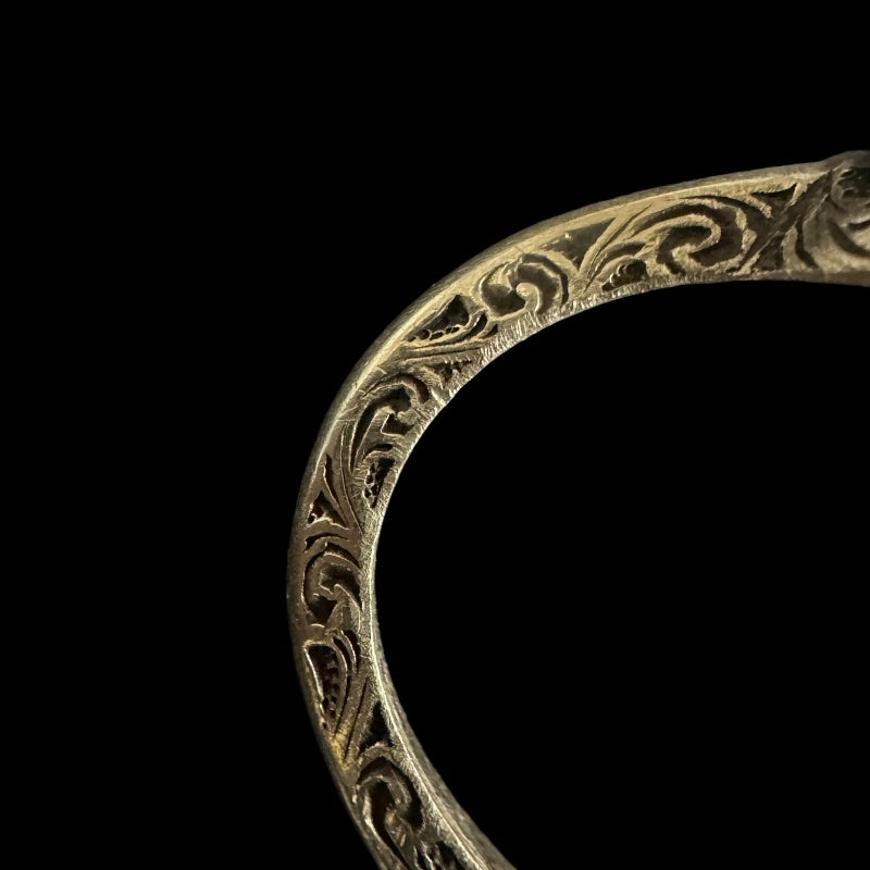 &nbsp;GUCCI&nbsp; Double G Arabesque Ring Size #17, 925 Silver, Total Weight Approx 5.7g