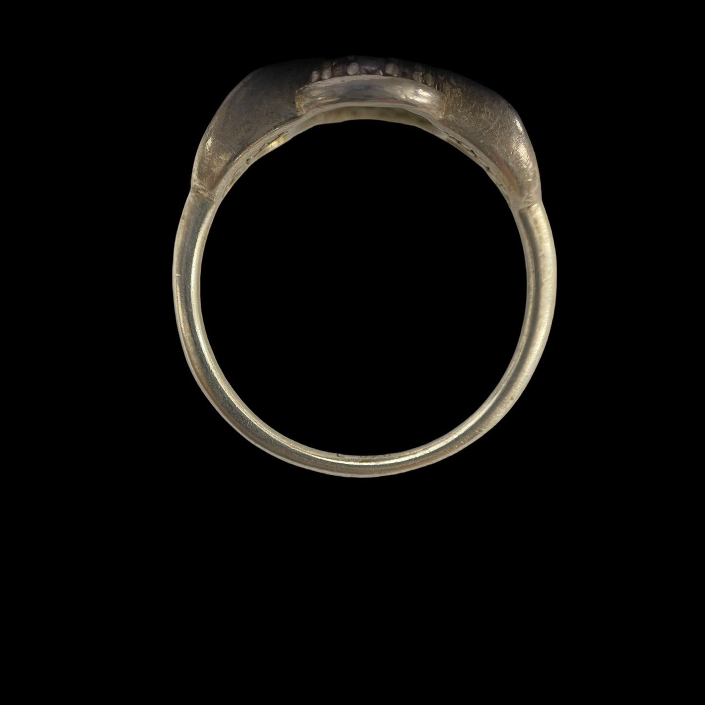 VIVIENNE WESTWOOD Saturn Ring Silver Rhinestone Alloy Silver Hardware