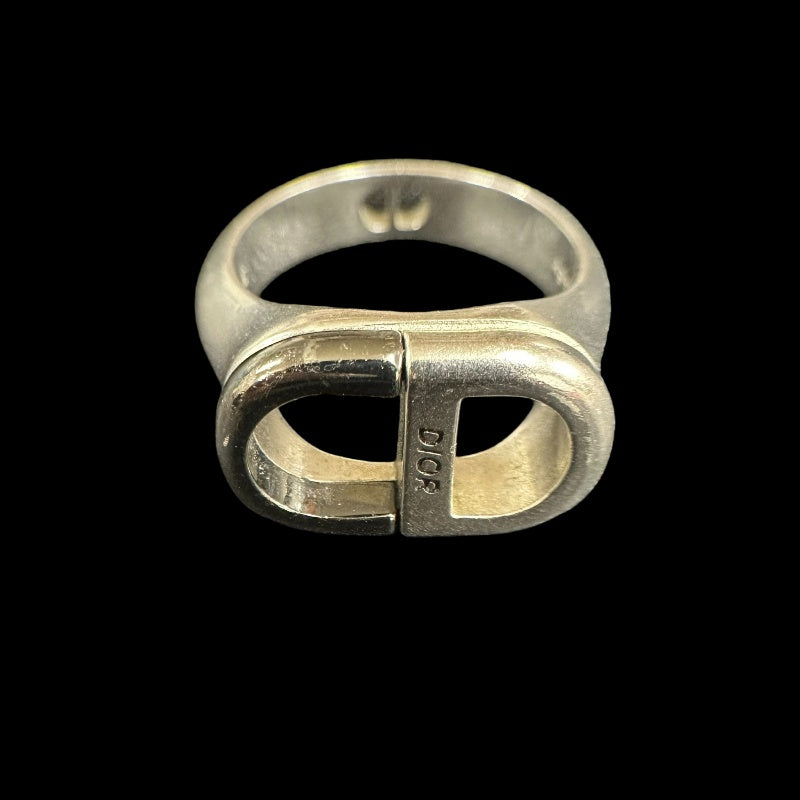 DIOR CD Logo Ring, 925 Sterling Silver, Comes with Original Box, Size #18