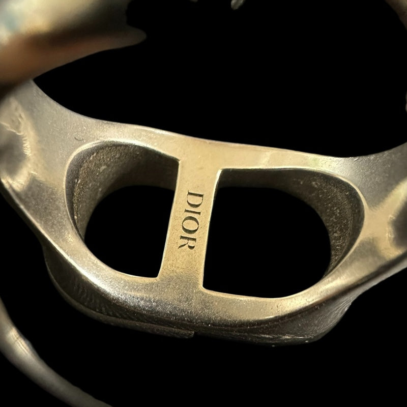 DIOR CD Logo Ring, 925 Sterling Silver, Comes with Original Box, Size #18