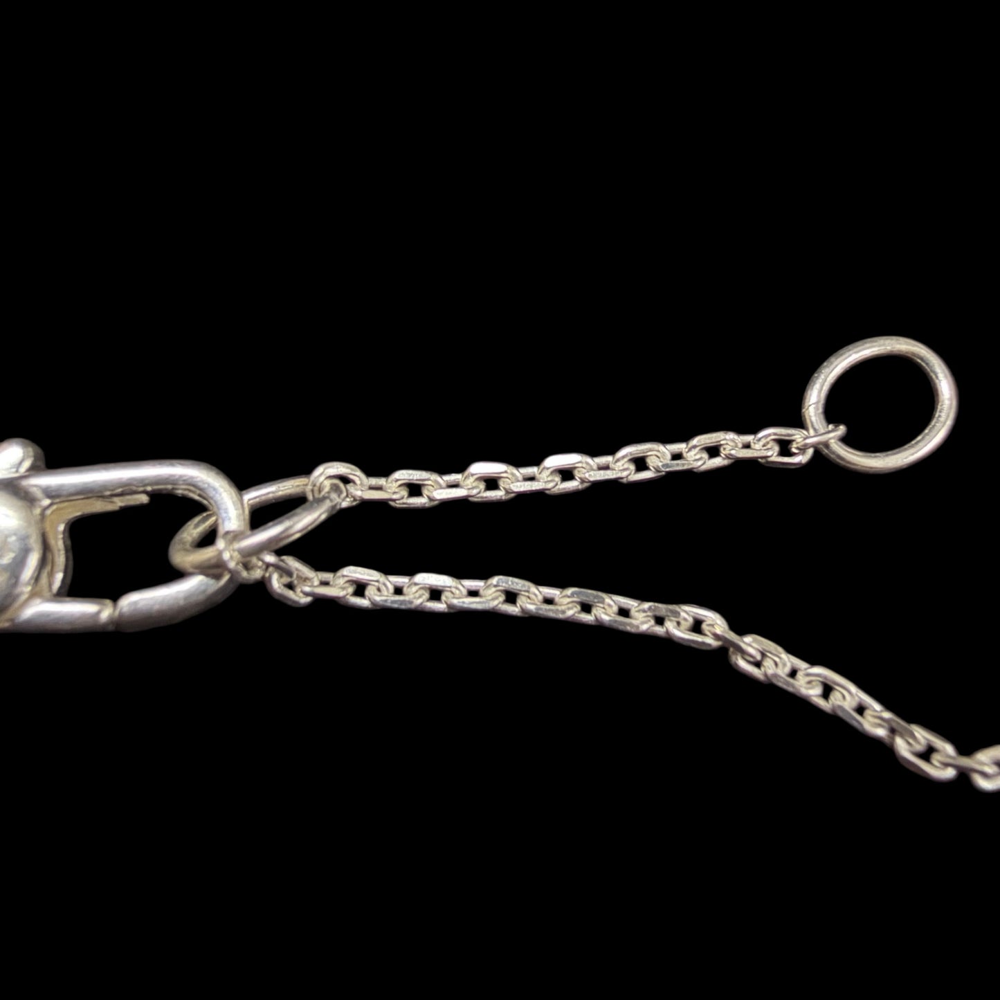 GUCCI Dog Motif 925 Sterling Silver Necklace Gold Finish