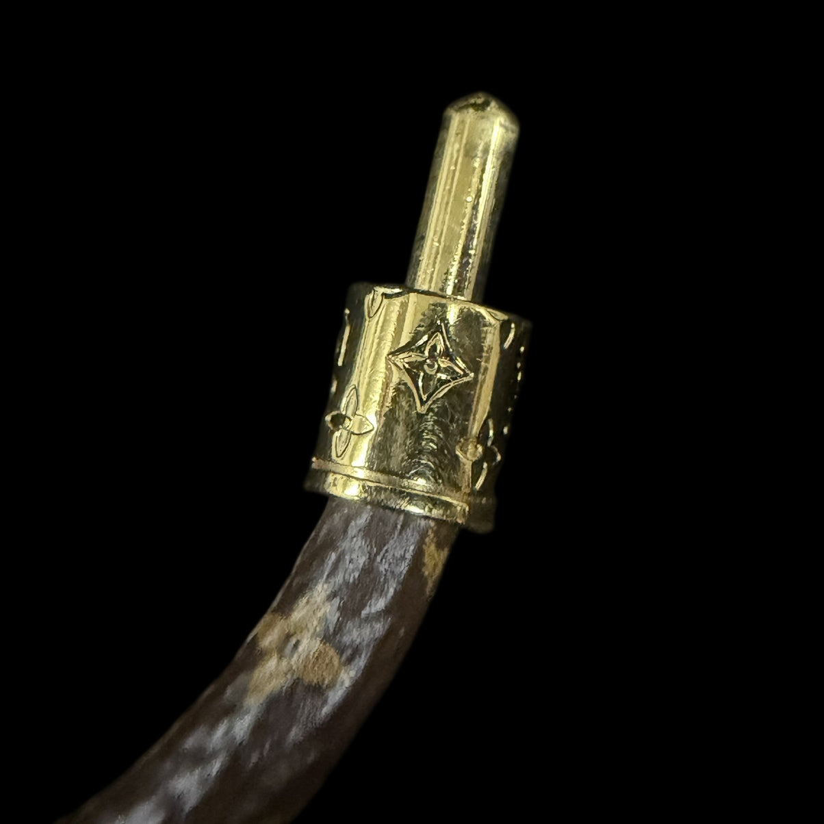 LOUIS VUITTON Bracelet, Monogram, Brown with Gold Hardware