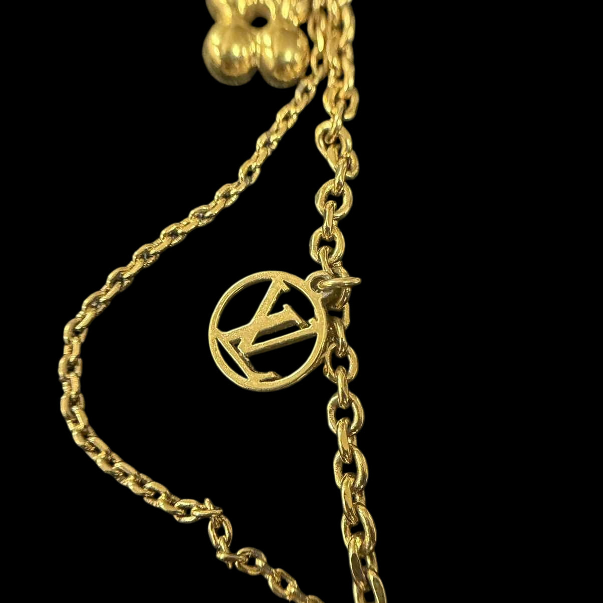 LOUISVUITTON LOUISVUITTON Blooming Necklace, Gold Hardware