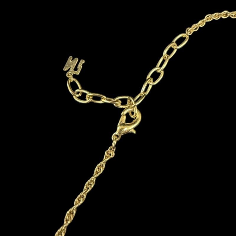 NINA RICCI Gold Alloy Round Pendant Necklace