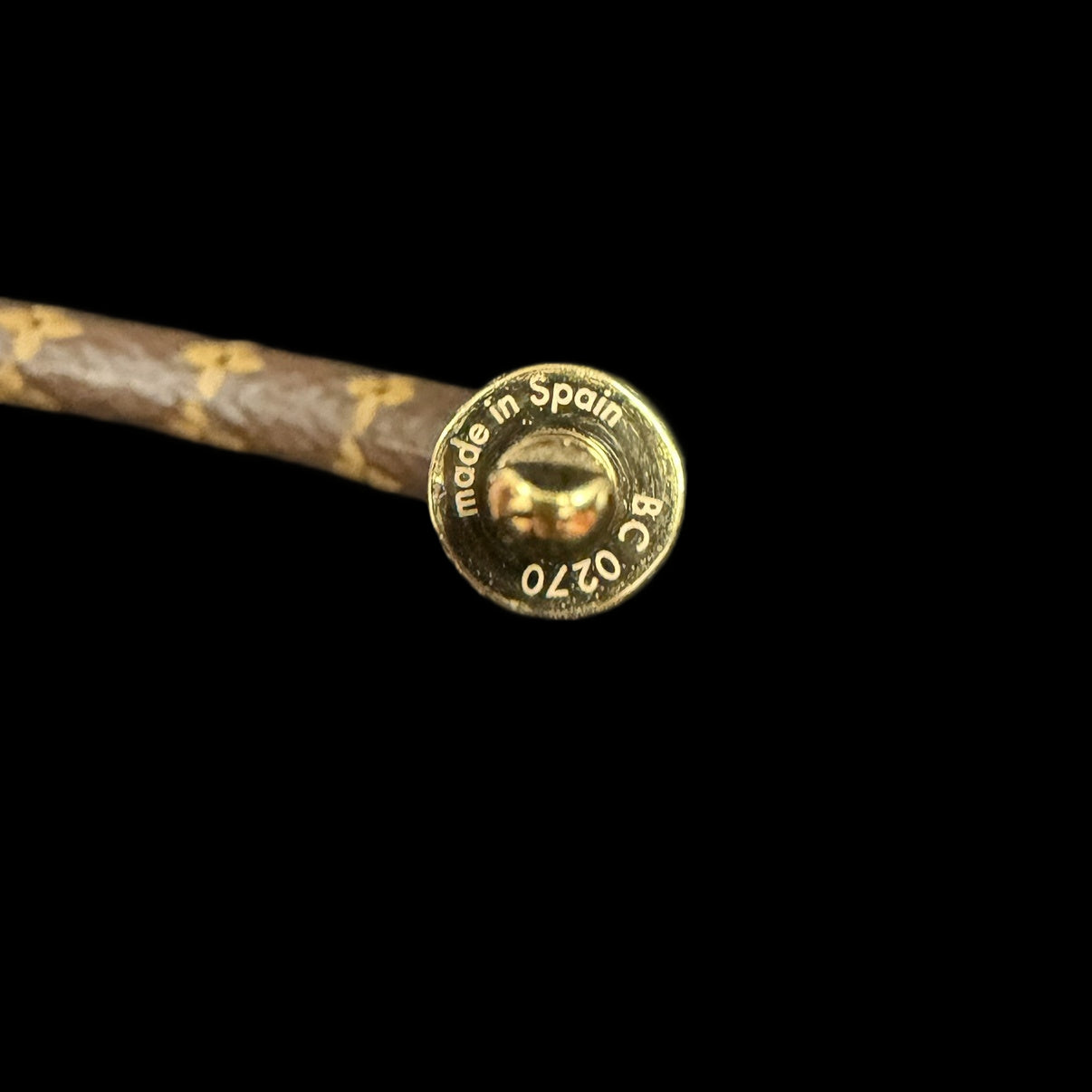 LOUIS VUITTON Bracelet, Monogram, Brown with Gold Hardware