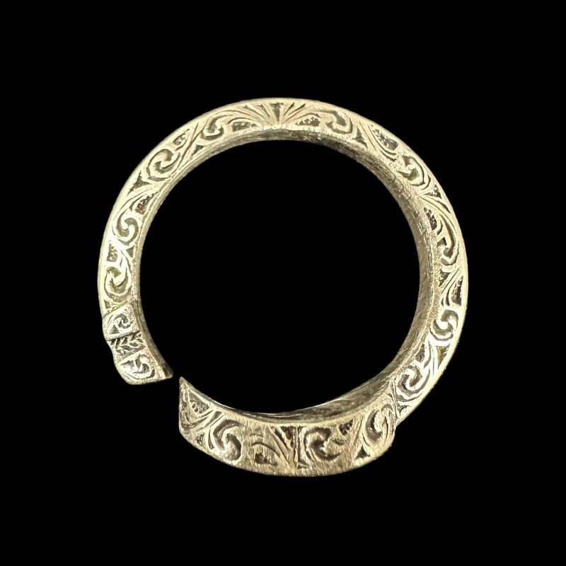&nbsp;GUCCI&nbsp; Double G Arabesque Ring Size #17, 925 Silver, Total Weight Approx 5.7g