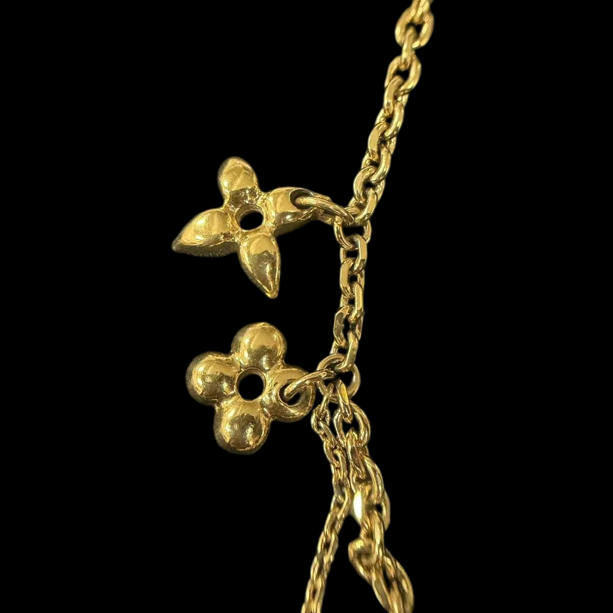 LOUISVUITTON LOUISVUITTON Blooming Necklace, Gold Hardware