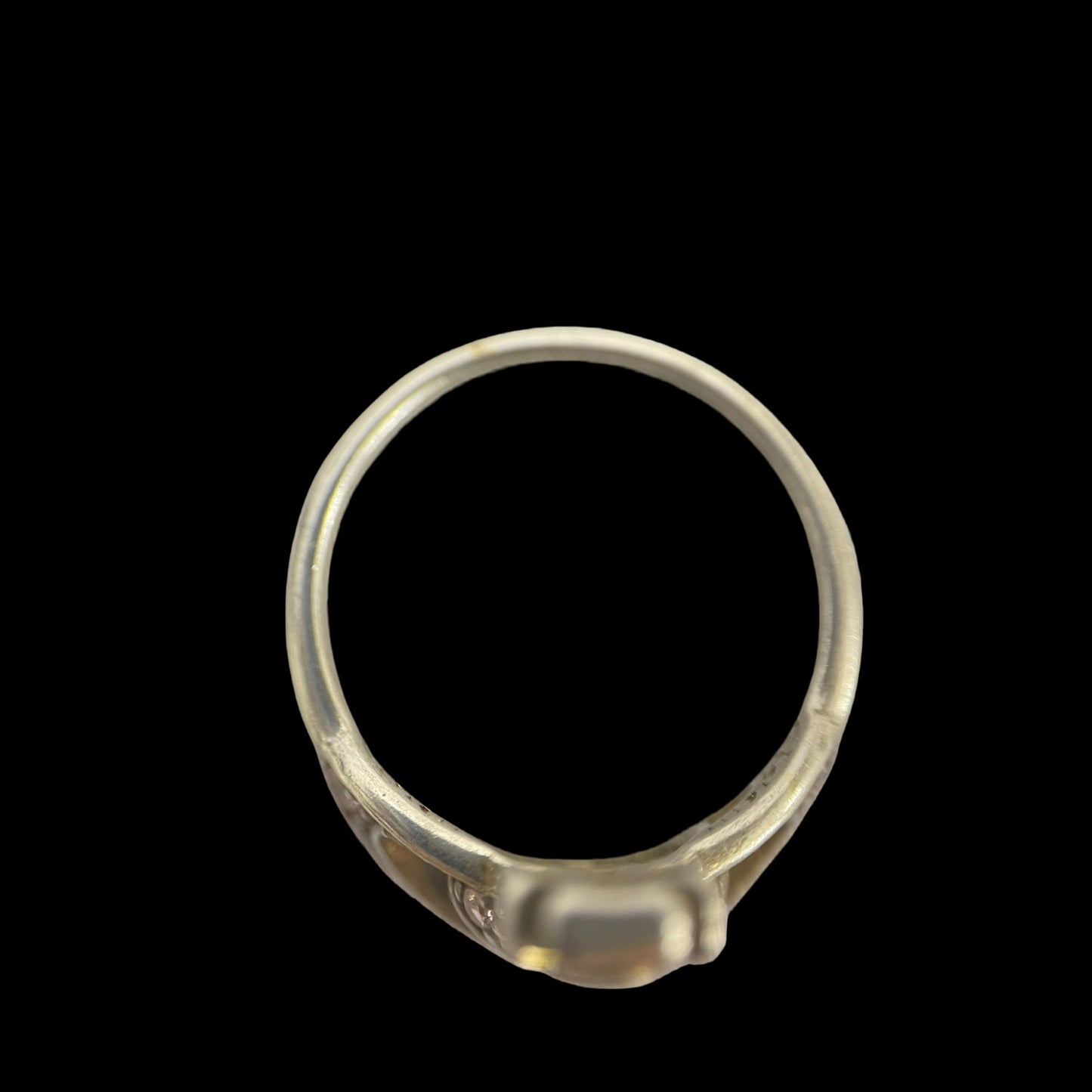 VIVIENNE WESTWOOD Saturn Ring Silver Rhinestone Alloy Silver Hardware